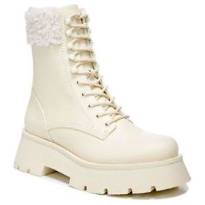 Circus beige combat boot size 10 like new